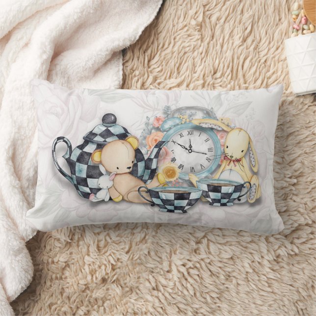 Almohada lumbar para fiesta de té de la tarde para (Manta)