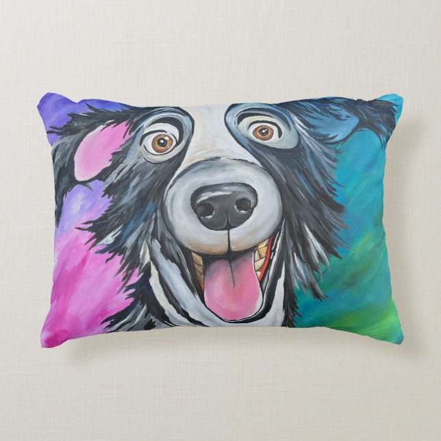 ALMOHADA LUMBAR PERRO FELIZ (Anverso)