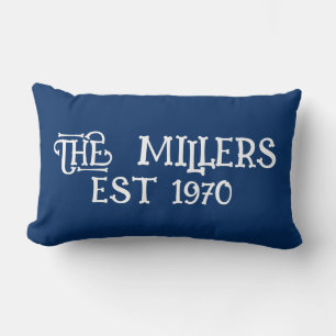 ALMOHADA LUMBAR PERSONALIZADA AZUL MARINO