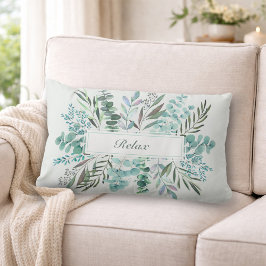 Almohada lumbar personalizada de eucalipto relajan