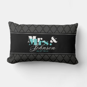 Almohada lumbar personalizada para recién casados