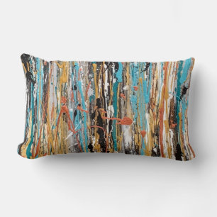 Almohada lumbar poliluminosa corazón de oro
