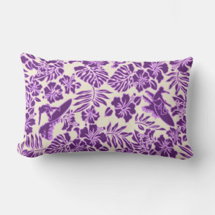 Almohada lumbar reversible hawaiana Surf Pareau