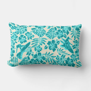 Almohada lumbar reversible hawaiana Surf Pareau
