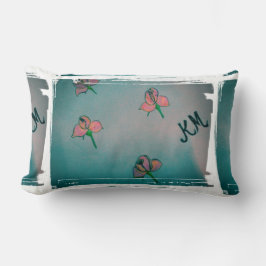 almohada lumbar rosa aqua