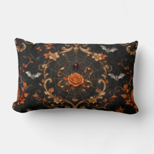 Almohada Lumbar Rosa Naranja Gótica - Halloween