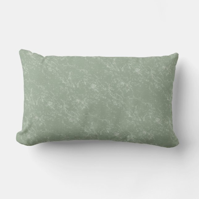 Almohada lumbar sombreada mármol de la verde (Anverso)