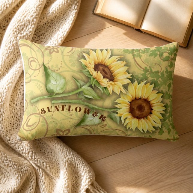 Almohada Lumbar Sunflower II (Subido por el creador)