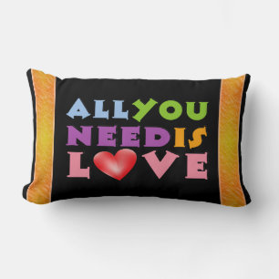 Almohada Lumbar Todo lo que Necesitas es Amor