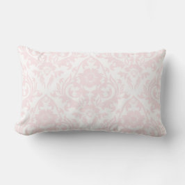 Almohada lumbar tradicional floral del damasco