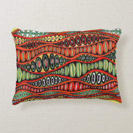 Almohada Lumbar Tribal Psicodélica - Vibrante G
