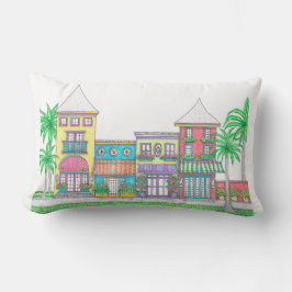 Almohada lumbar turquesa Tropical Shops