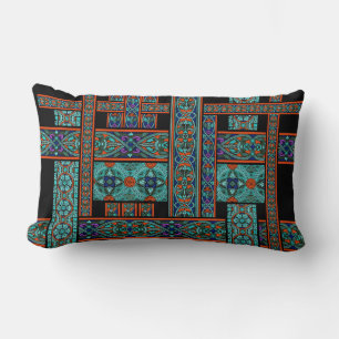 Almohada Lumbar Vidrio Pintado Aurora Boreal