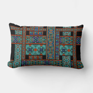 Almohada Lumbar Vidrio Pintado Aurora Boreal