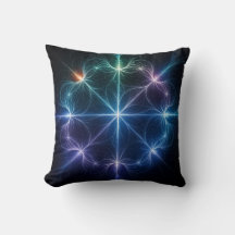 Almohada luminosa geométrica abstracta