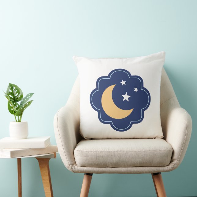 Almohada Luna Creciente y Estrellas (Silla)