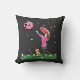 Almohada mágica de agua rosa