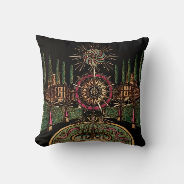 Almohada mágica de linterna de fuegos artificiales (Anverso)