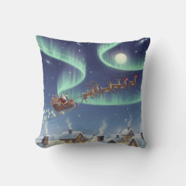 Almohada mágica de Navidad con cielo nocturno Sant