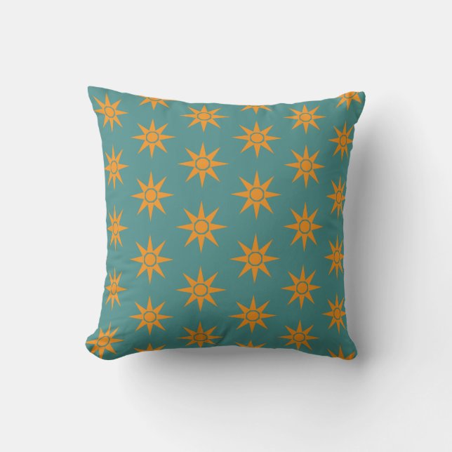 Almohada mágica del sol patrón positivo feliz (Anverso)