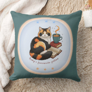 Almohada Mágica Personalizada de Lectura Cozy Gato