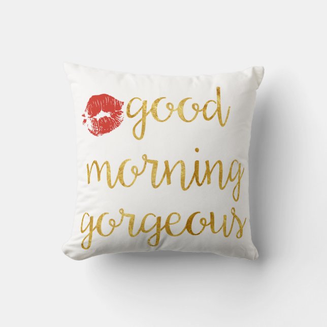 Almohada magnífica de la buena mañana (Anverso)