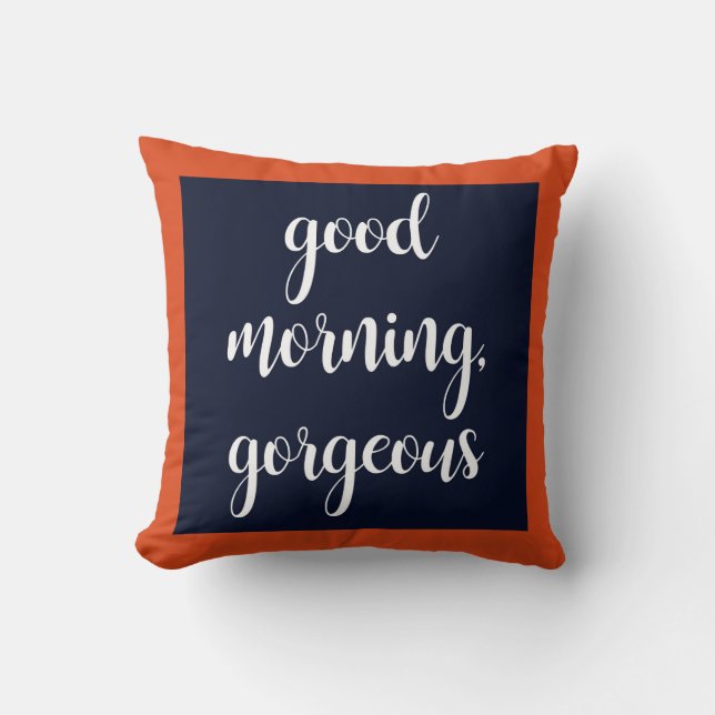 Almohada magnífica de la buena mañana (Anverso)