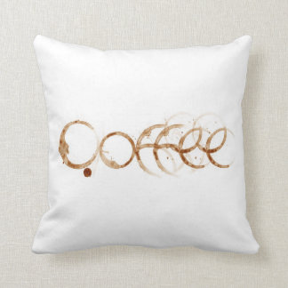 Almohada manchada café