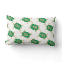 Almohada manchada verde de la tortuga