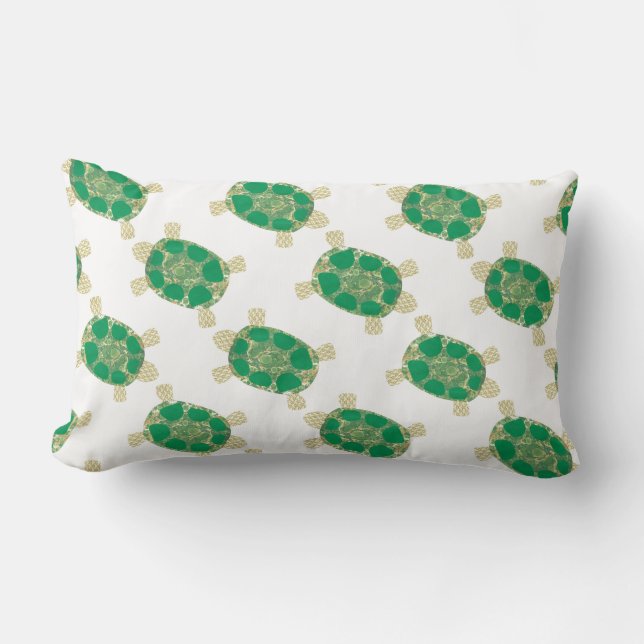Almohada manchada verde de la tortuga (Anverso)