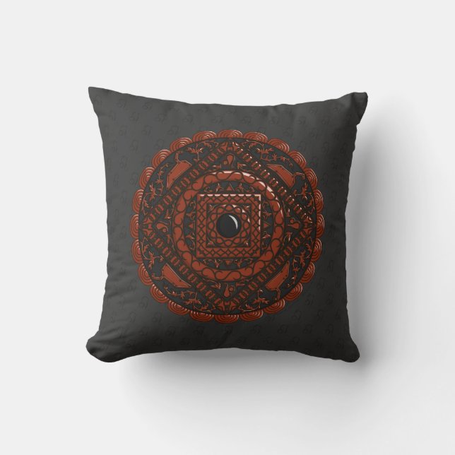Almohada Mandala de Leo (Anverso)