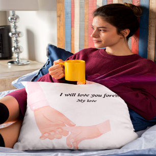 Almohada Mano a Mano de Padre y Hijo   Nueva Mamá 