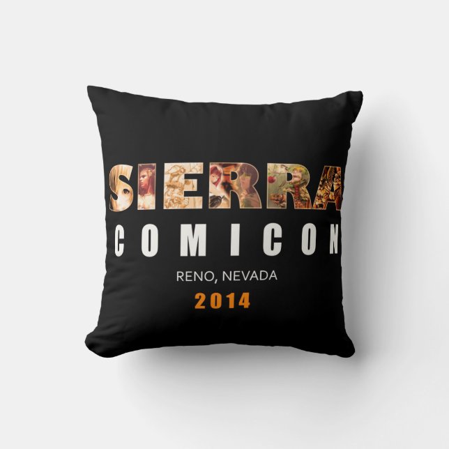 Almohada manuscrita de Sierra Comicon (Anverso)