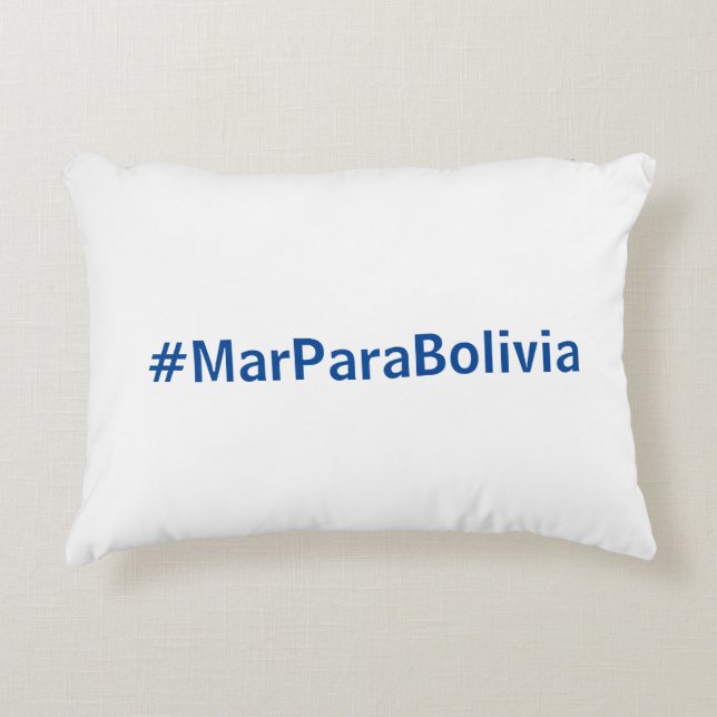 Almohada Mar para Bolivia (Anverso)