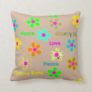 Almohada maravillosa psicodélica de la impresión