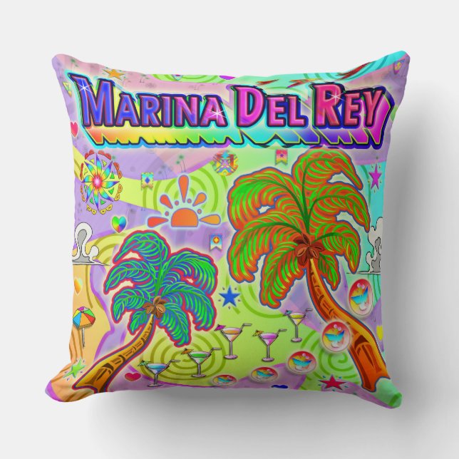 Almohada Marina Del Ray Vacaciones Target (Anverso)