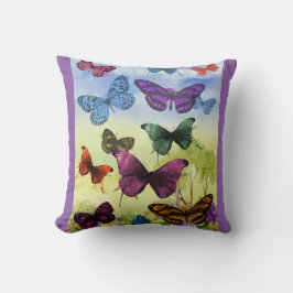 Almohada Mariposa con Respaldo Morado