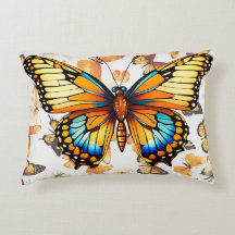 Almohada mariposa - Elegante Naturaleza inspirada 