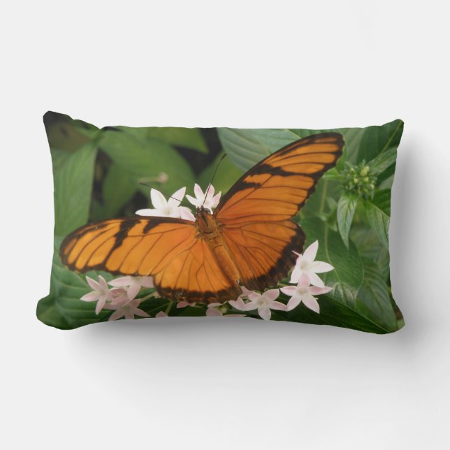 Almohada Mariposa Julia Naranja (Anverso)