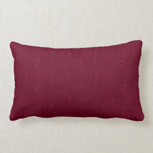 Almohada marrón del Lumbar de la impresión del