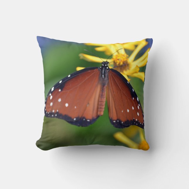 almohada marrón fotográfica vibrante de la (Anverso)