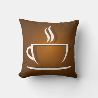 almohada marrón para café