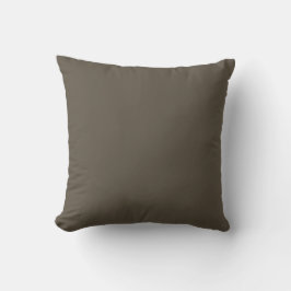 Almohada marrón sólida de bosque profundo