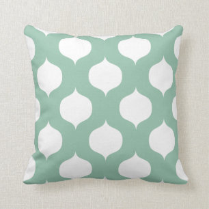 Almohada marroquí del modelo del enrejado en verd