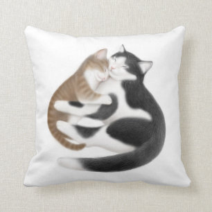 Almohada maternal de los gatos del amor