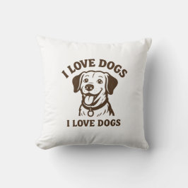 Almohada Me Encantan los Perros – Decoración Acoge
