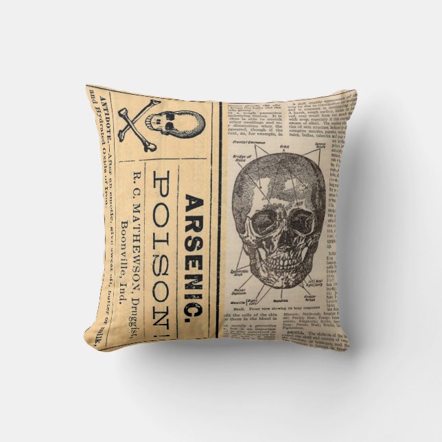 Almohada médica de la anatomía del veneno del (Anverso)