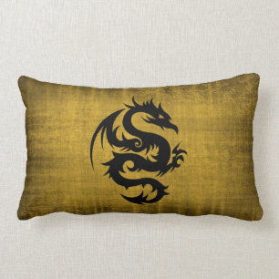 Almohada medieval del terciopelo del oro
