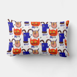 Almohada Meow Woof Doodle