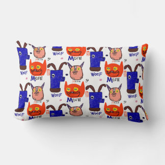 Almohada Meow Woof Doodle